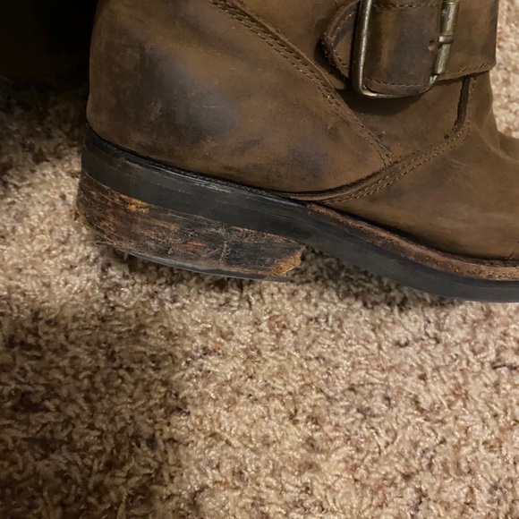 Jeffrey Campbell Over-the-Knee Brown Leather Boot - Picture 16 of 16